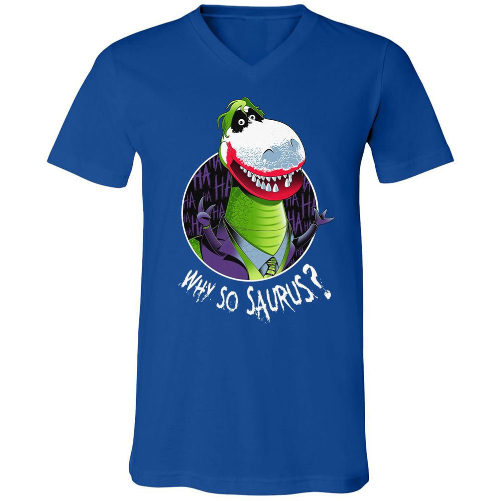 Unisex V-Neck T-Shirt - K9W2TSJ5 - True Royal - 4