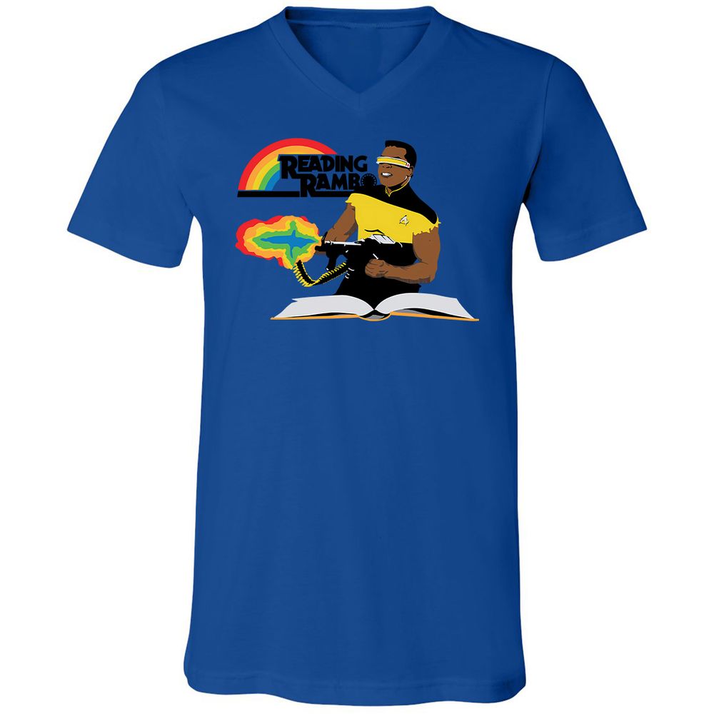 Unisex V-Neck T-Shirt - 3R282ZJA - True Royal - 4