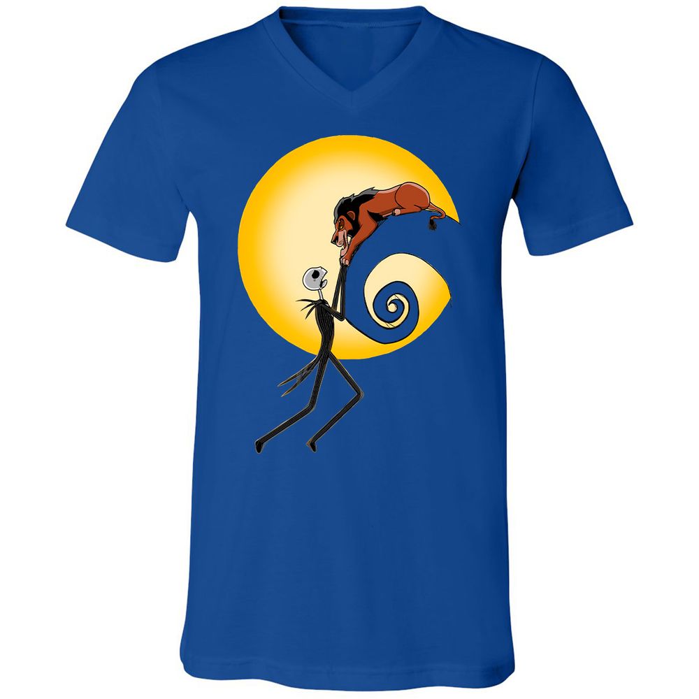 Unisex V-Neck T-Shirt - XE739XT3 - True Royal - 4