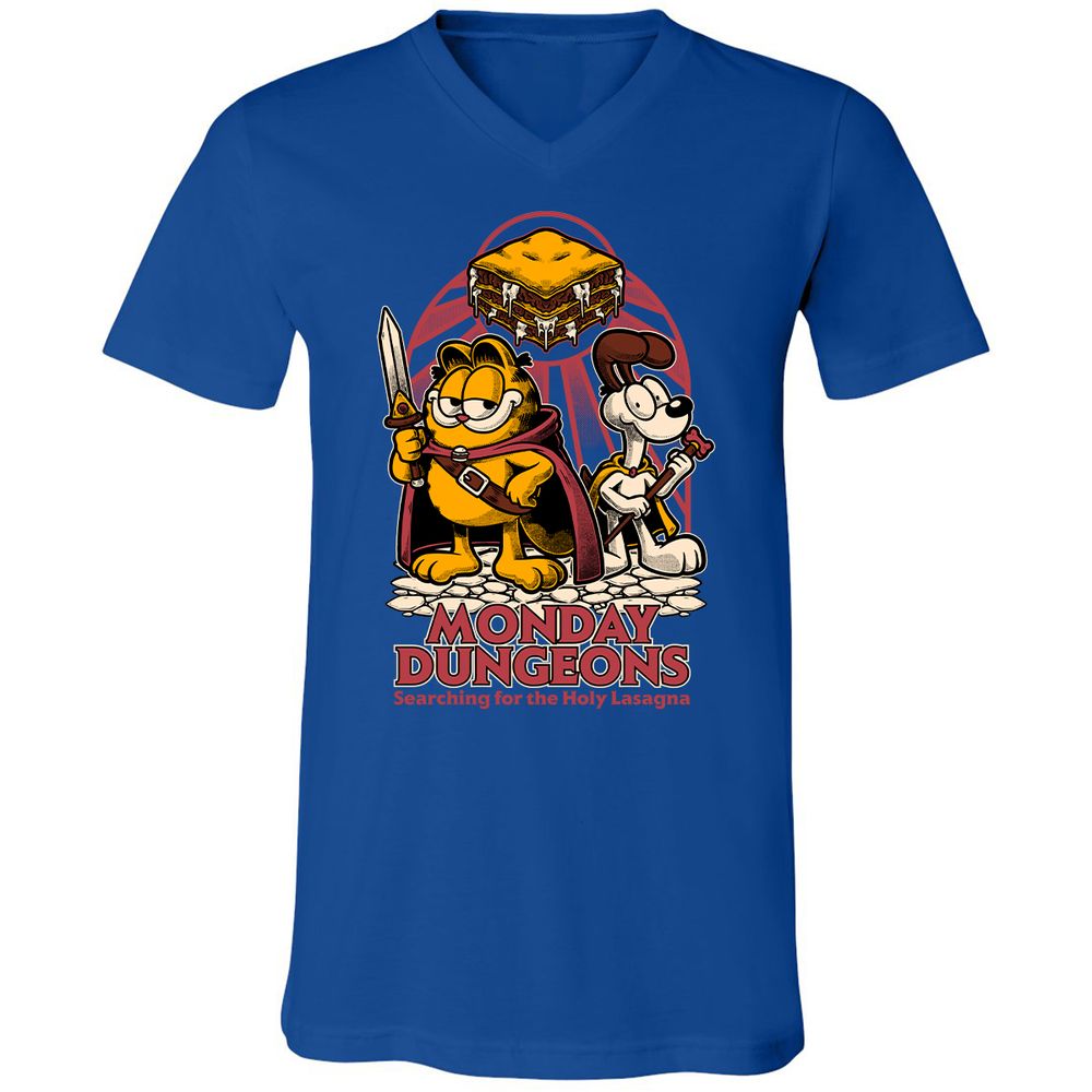 Unisex V-Neck T-Shirt - H6BK1HT7 - True Royal - 4