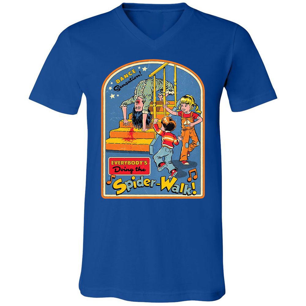 Unisex V-Neck T-Shirt - 5UYJC5P8 - True Royal - 4