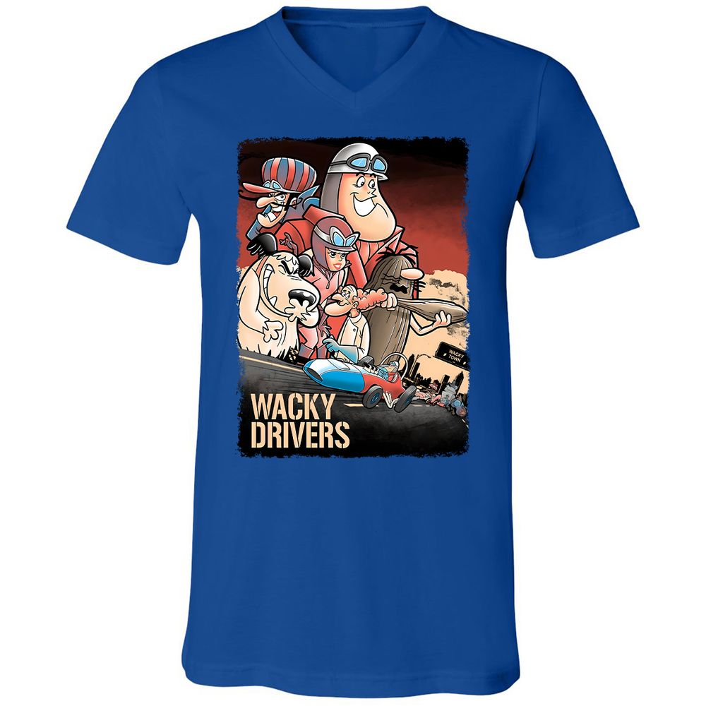 Unisex V-Neck T-Shirt - PZME1AAS - True Royal - 4