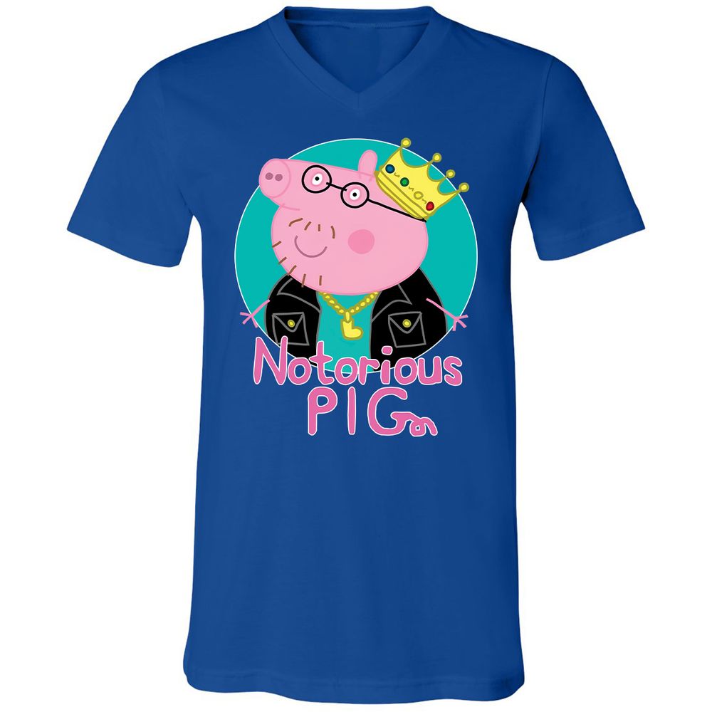 Unisex V-Neck T-Shirt - 2D3FEFPC - True Royal - 4