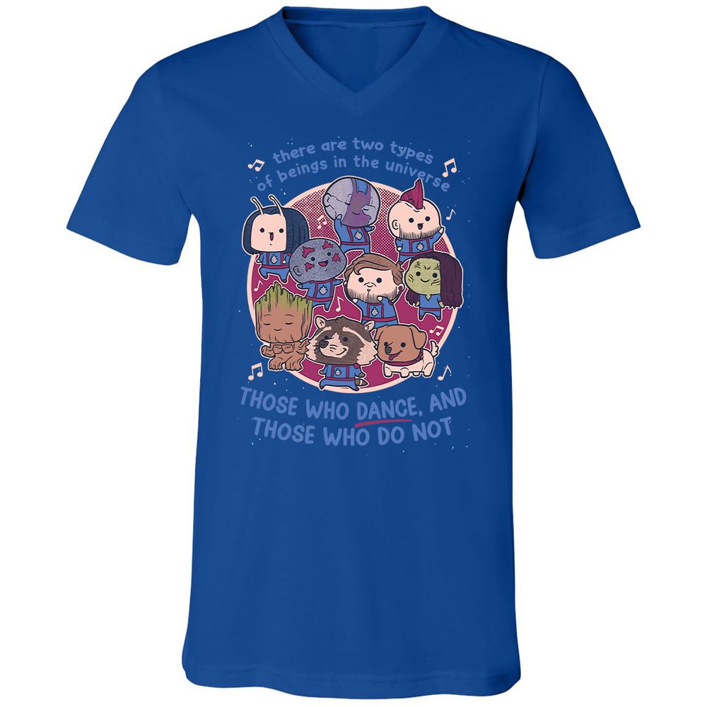 Unisex V-Neck T-Shirt - AXH7DPYF - True Royal - 4