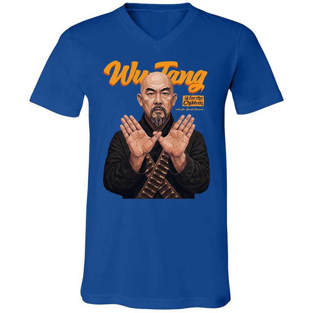 Unisex V-Neck T-Shirt - LG7RNTAL - True Royal - 4