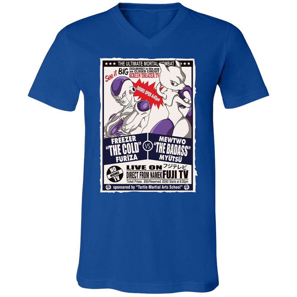 Unisex V-Neck T-Shirt - VLVLHBJ6 - True Royal - 4