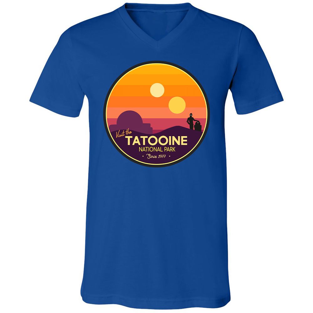 Unisex V-Neck T-Shirt - PZT85NVG - True Royal - 4