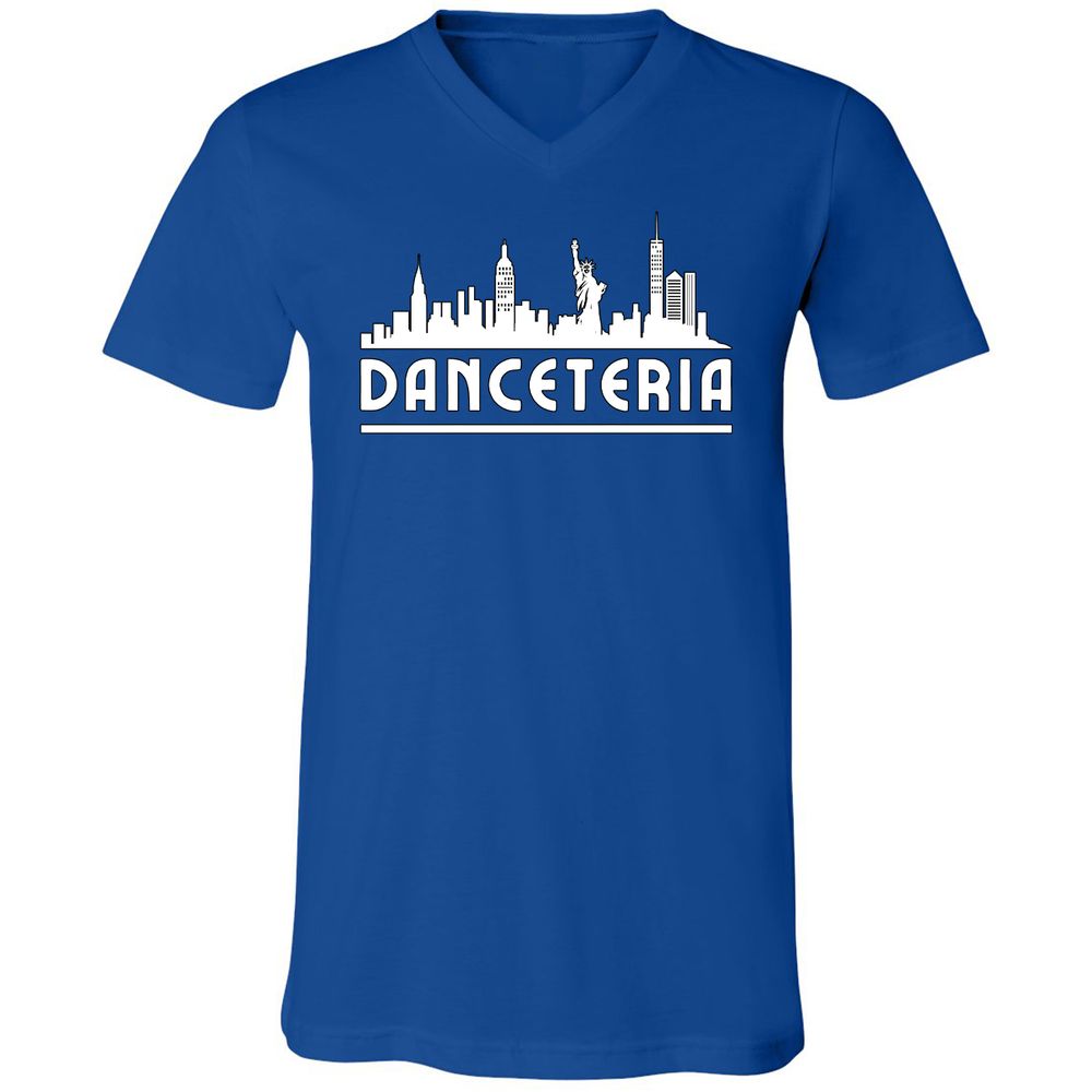 Unisex V-Neck T-Shirt - 3DXNQJ8W - True Royal - 4