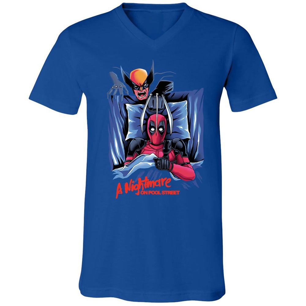 Unisex V-Neck T-Shirt - Z2QU7LS1 - True Royal - 4