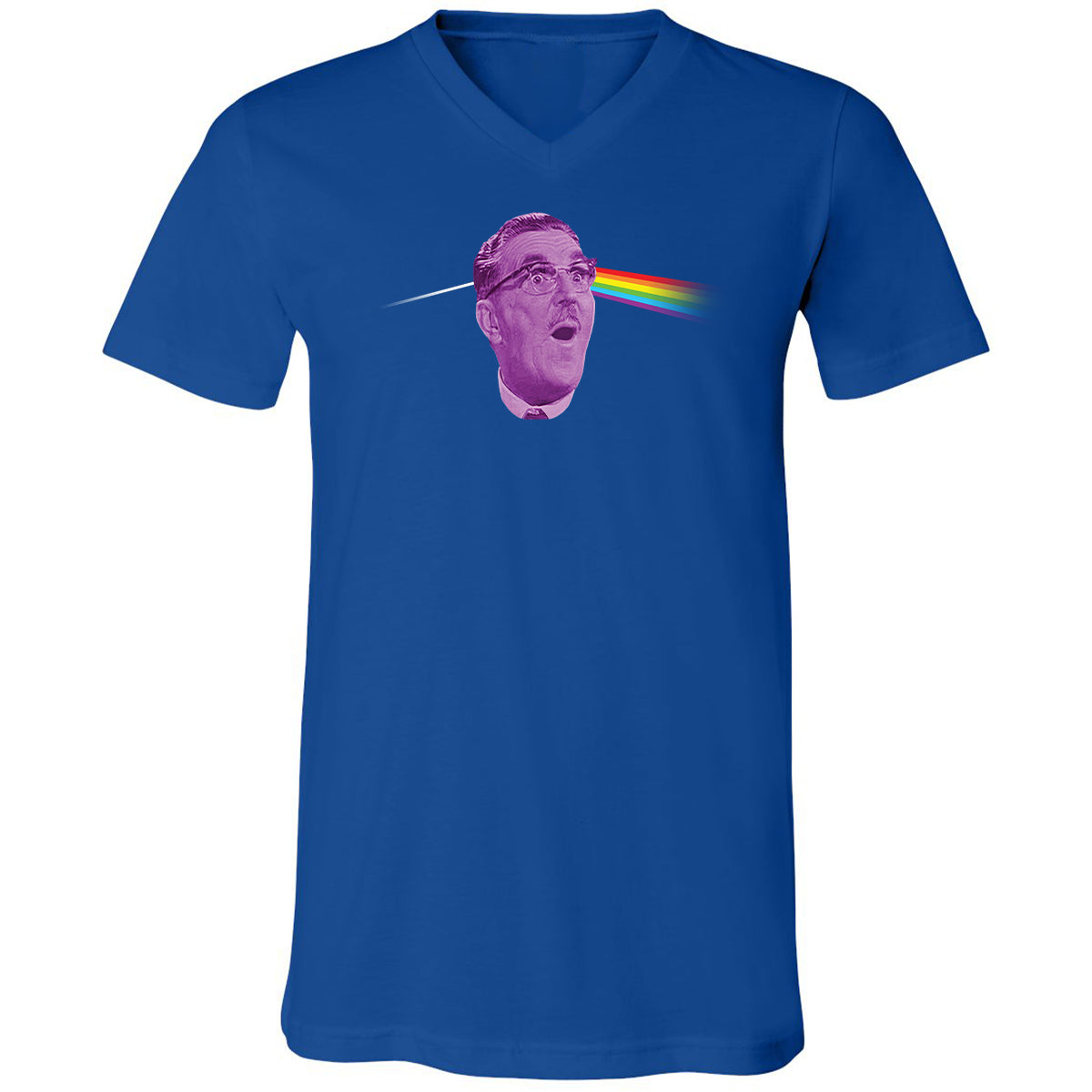 Unisex V-Neck T-Shirt - 53LPEUDW - True Royal - 4