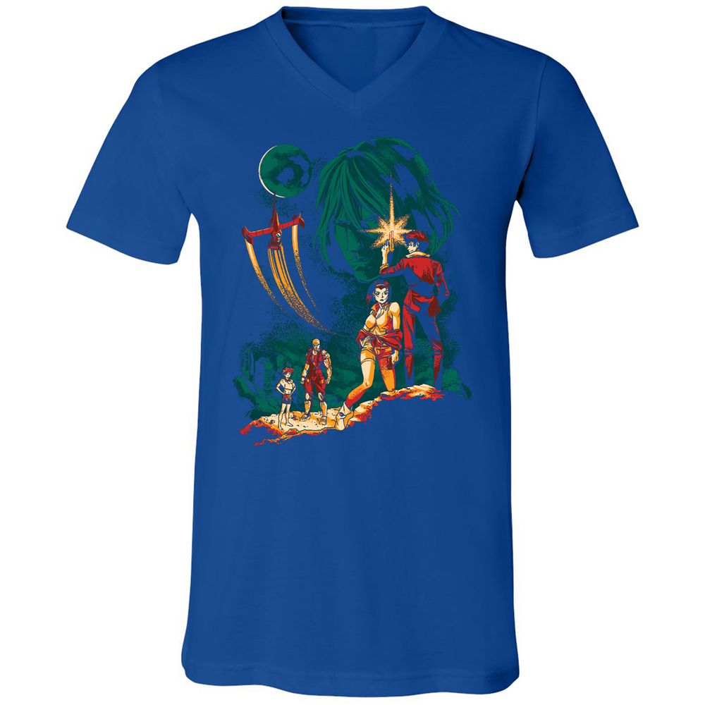 Unisex V-Neck T-Shirt - B1Q4WY5K - True Royal - 4
