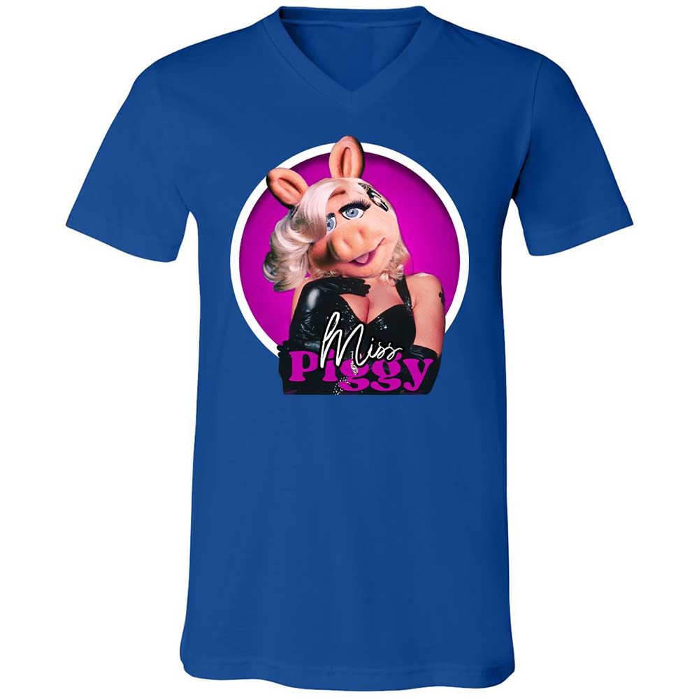 Unisex V-Neck T-Shirt - 8G4XCMEK - True Royal - 4