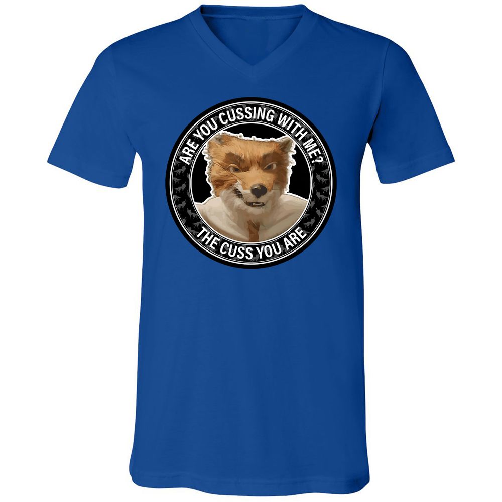 Unisex V-Neck T-Shirt - VPGRCLJQ - True Royal - 4