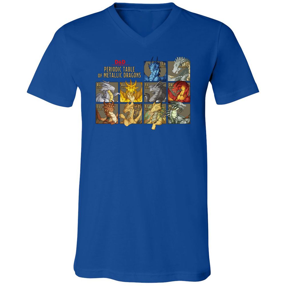 Unisex V-Neck T-Shirt - Y9289P9H - True Royal - 4