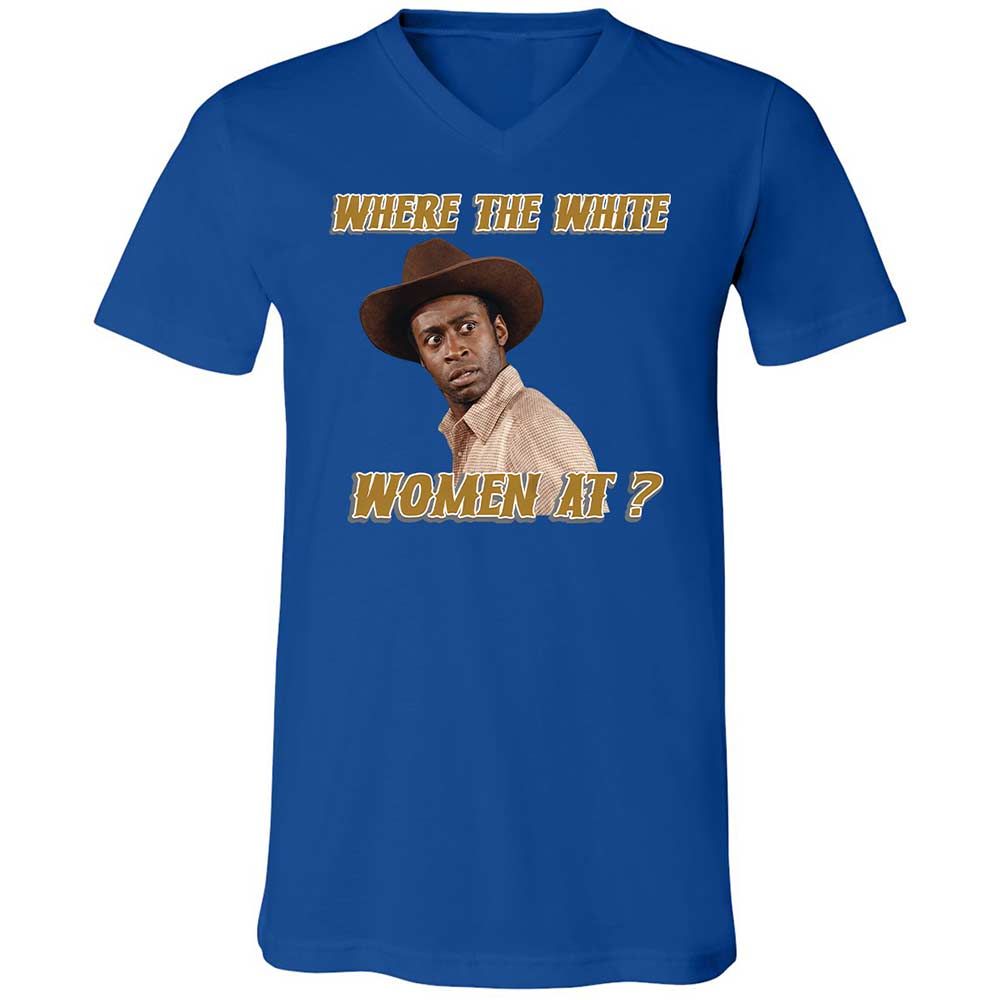 Unisex V-Neck T-Shirt - FYGNUFSF - True Royal - 4