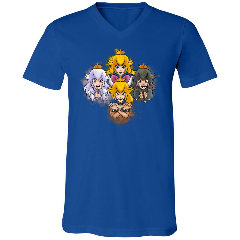 Unisex V-Neck T-Shirt - 9DCK5KPF - True Royal - 4