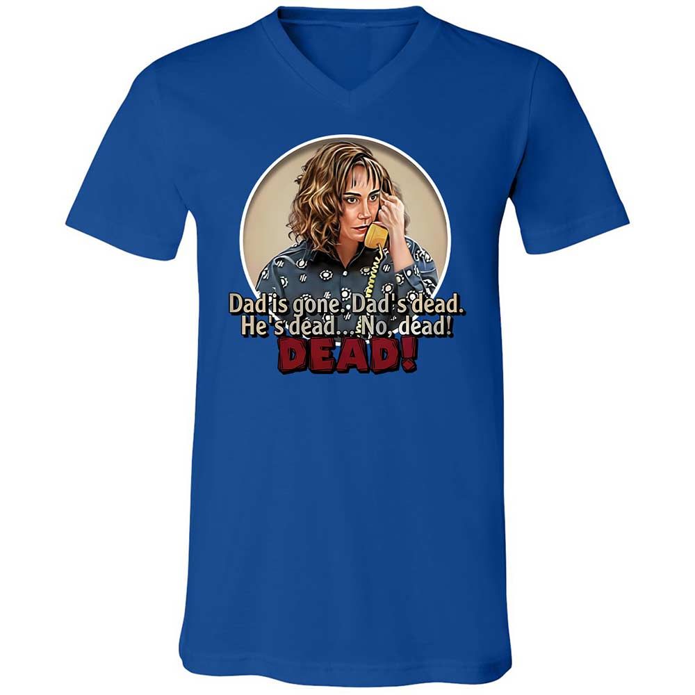 Unisex V-Neck T-Shirt - V4B2UKUN - True Royal - 4