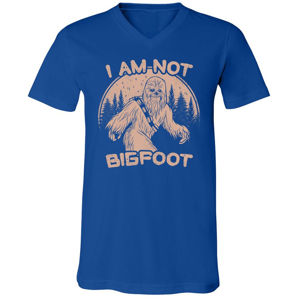 Unisex V-Neck T-Shirt - CEV91QL7 - True Royal - 4