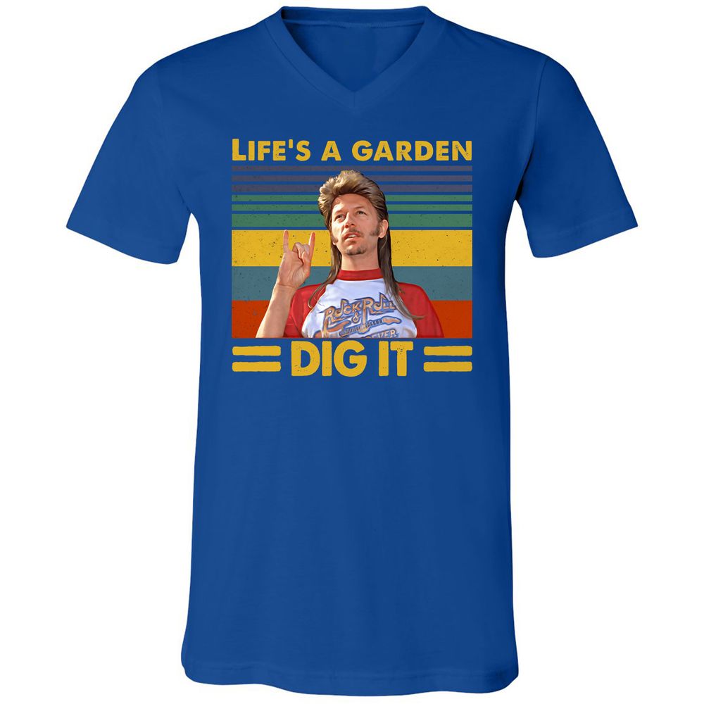 Unisex V-Neck T-Shirt - 3371L7X3 - True Royal - 4