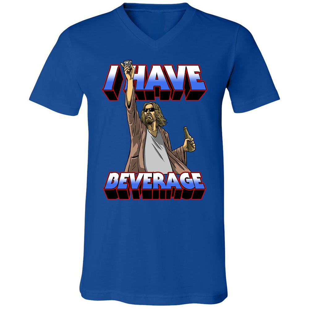 Unisex V-Neck T-Shirt - WA3GP9EA - True Royal - 4