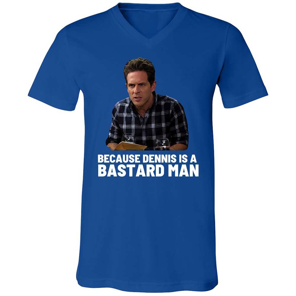 Unisex V-Neck T-Shirt - 2BV5YD9Z - True Royal - 4