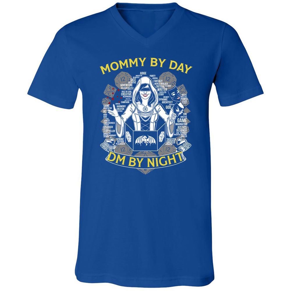 Unisex V-Neck T-Shirt - 4CQ5JHD3 - True Royal - 4