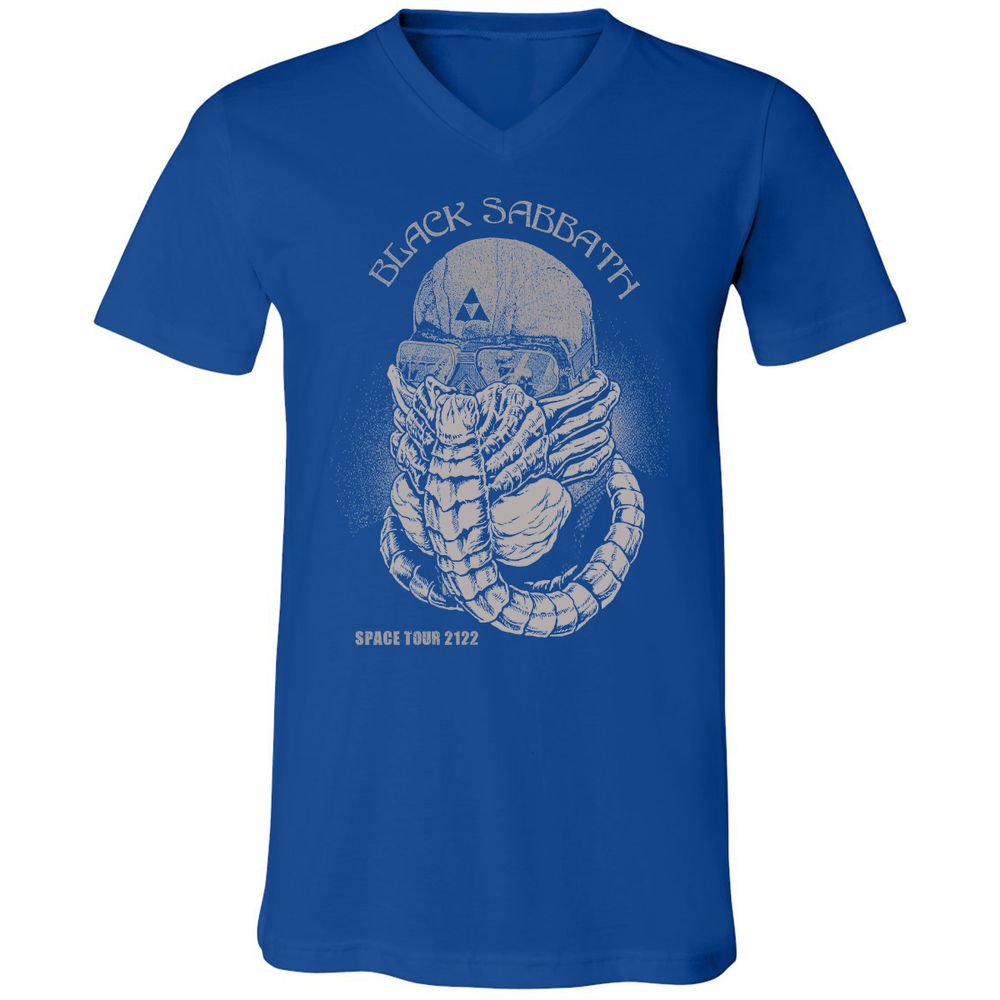 Unisex V-Neck T-Shirt - LQ8MRMA3 - True Royal - 4