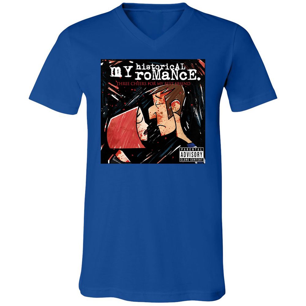 Unisex V-Neck T-Shirt - H61NCCYZ - True Royal - 4