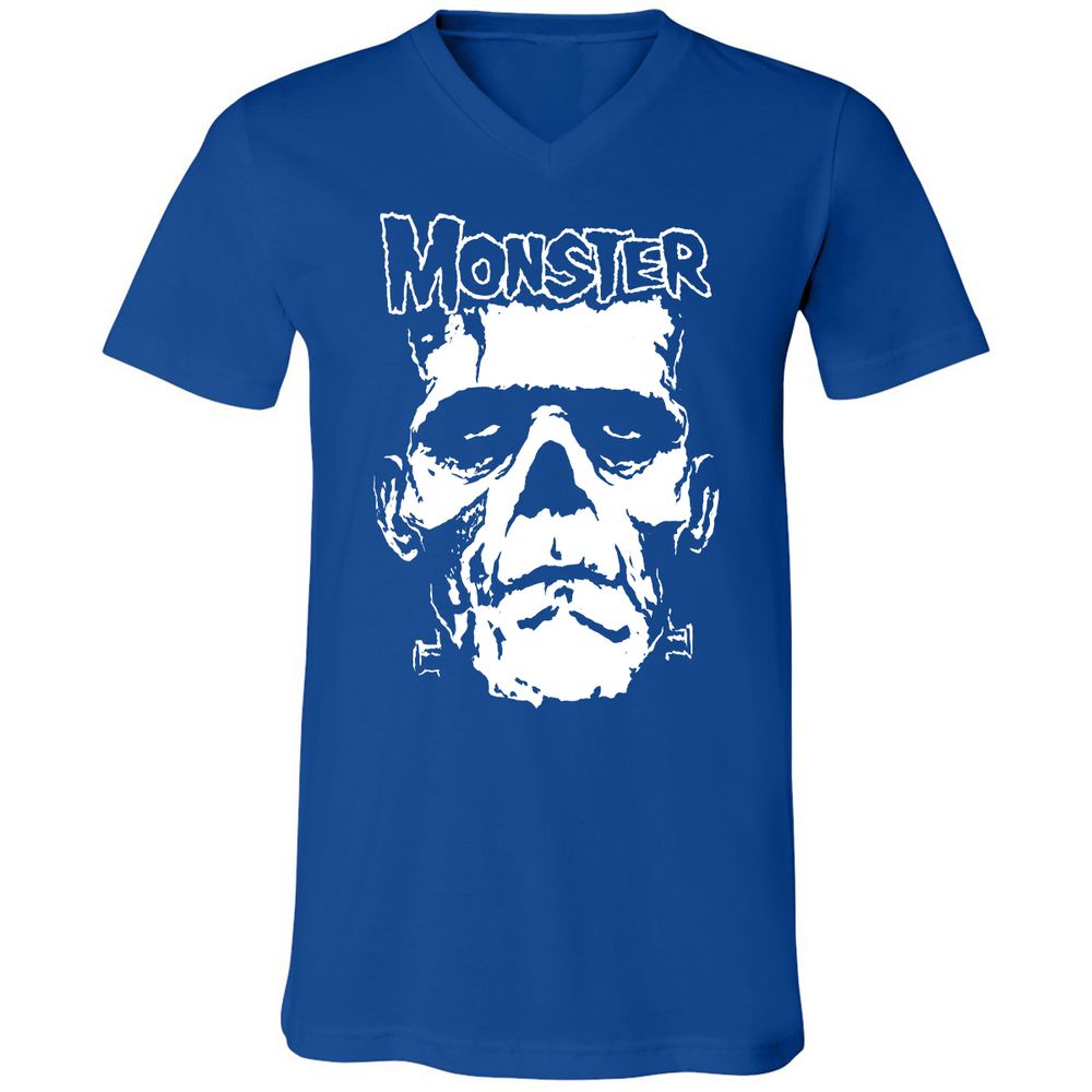 Unisex V-Neck T-Shirt - H416EA7Z - True Royal - 4