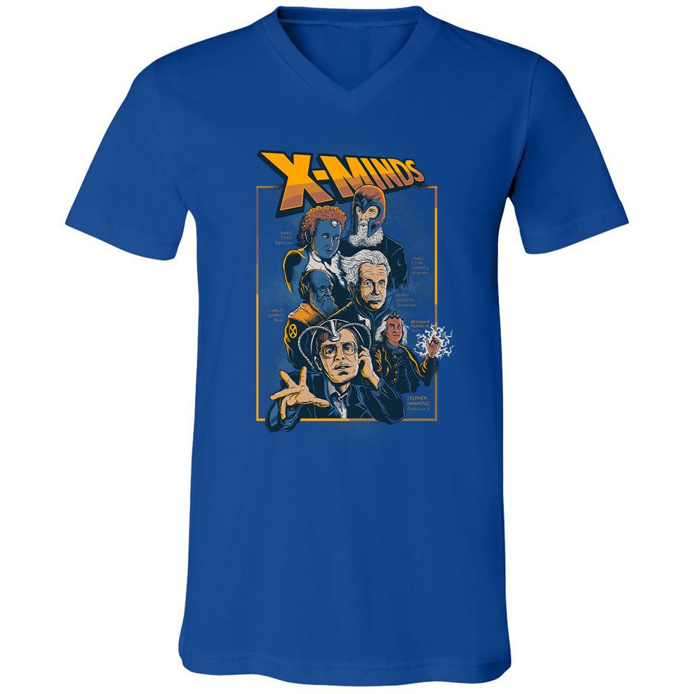 Unisex V-Neck T-Shirt - KH6CH7RS - True Royal - 4