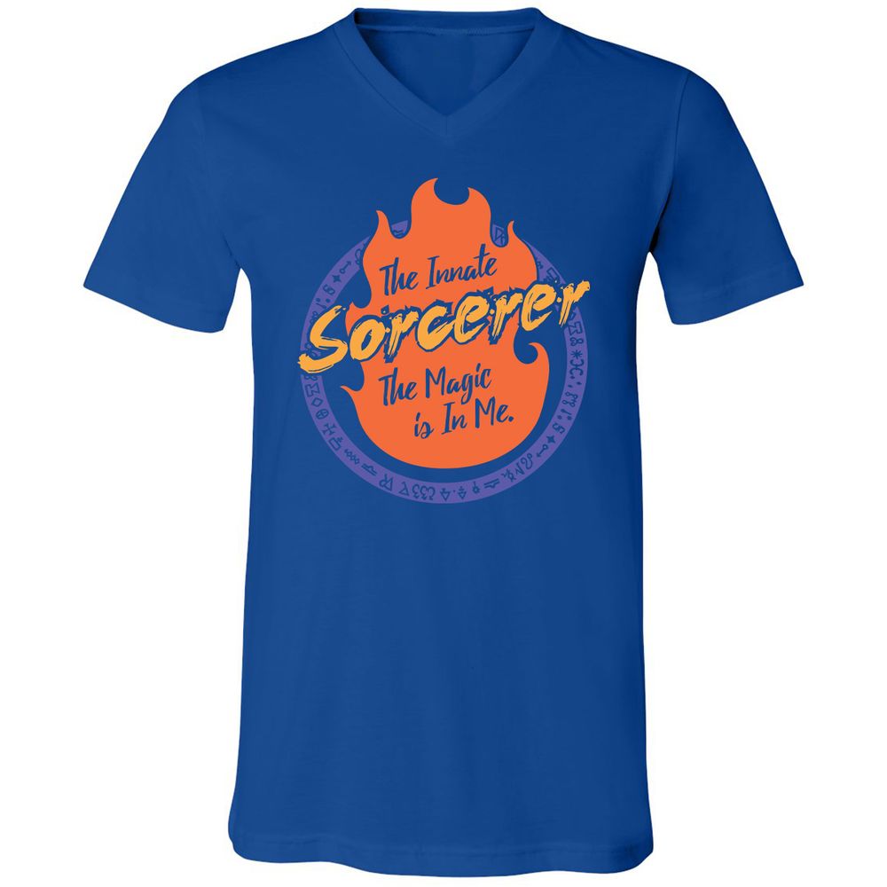 Unisex V-Neck T-Shirt - SZA8LFXD - True Royal - 4