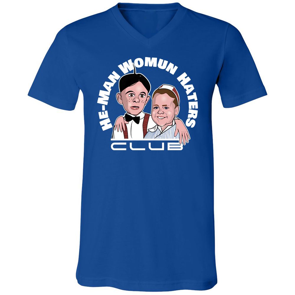 Unisex V-Neck T-Shirt - NZM4XFY2 - True Royal - 4