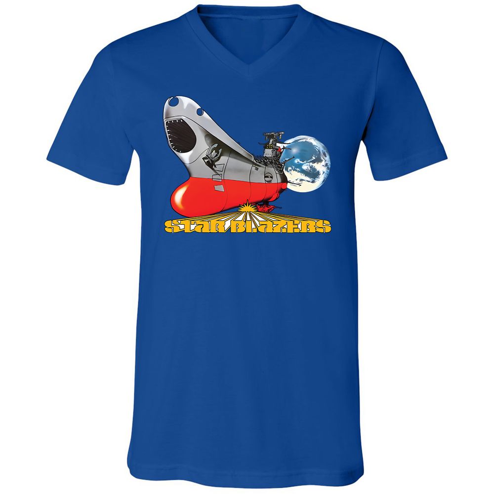 Unisex V-Neck T-Shirt - AX3AXGCB - True Royal - 4