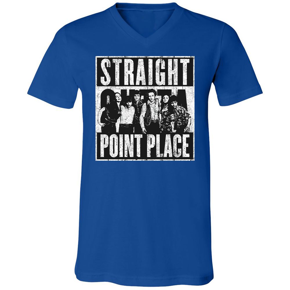 Unisex V-Neck T-Shirt - 49ZE5VGG - True Royal - 4