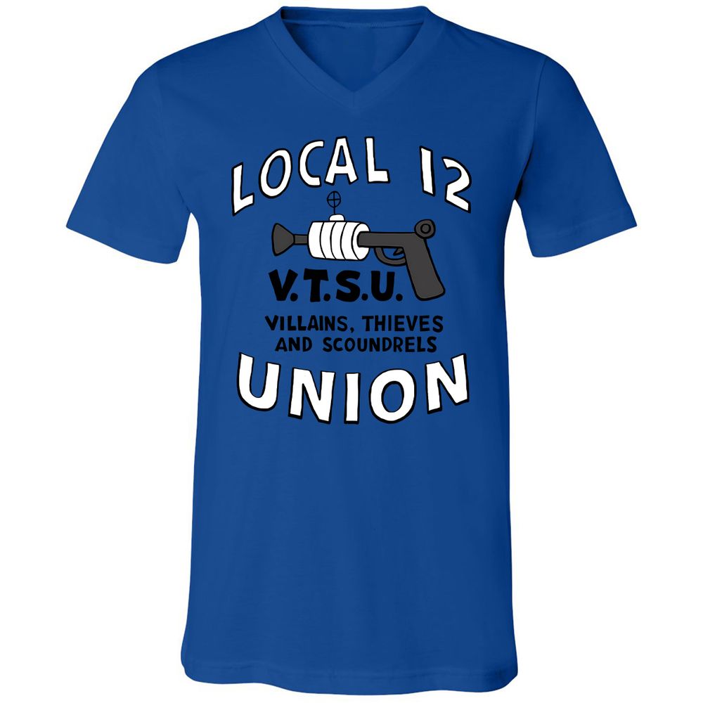 Unisex V-Neck T-Shirt - 9Z258ZLV - True Royal - 4
