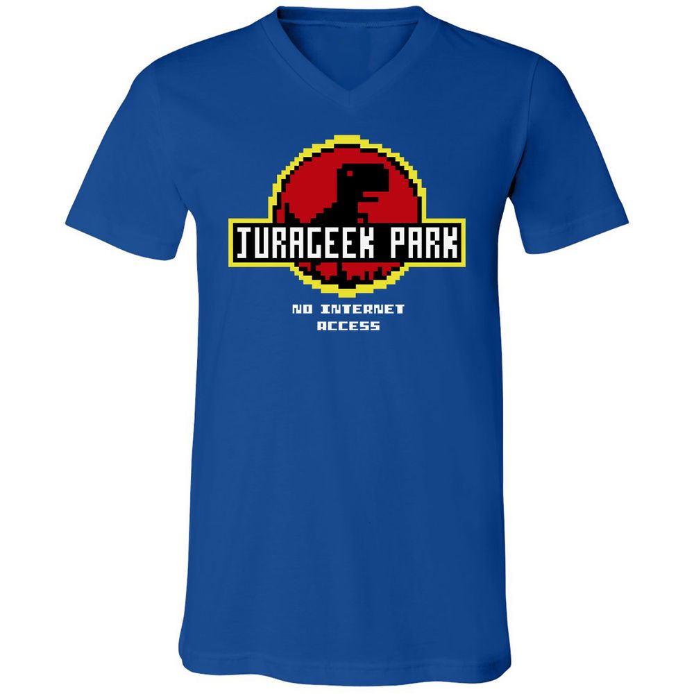 Unisex V-Neck T-Shirt - 4W82YVUN - True Royal - 4