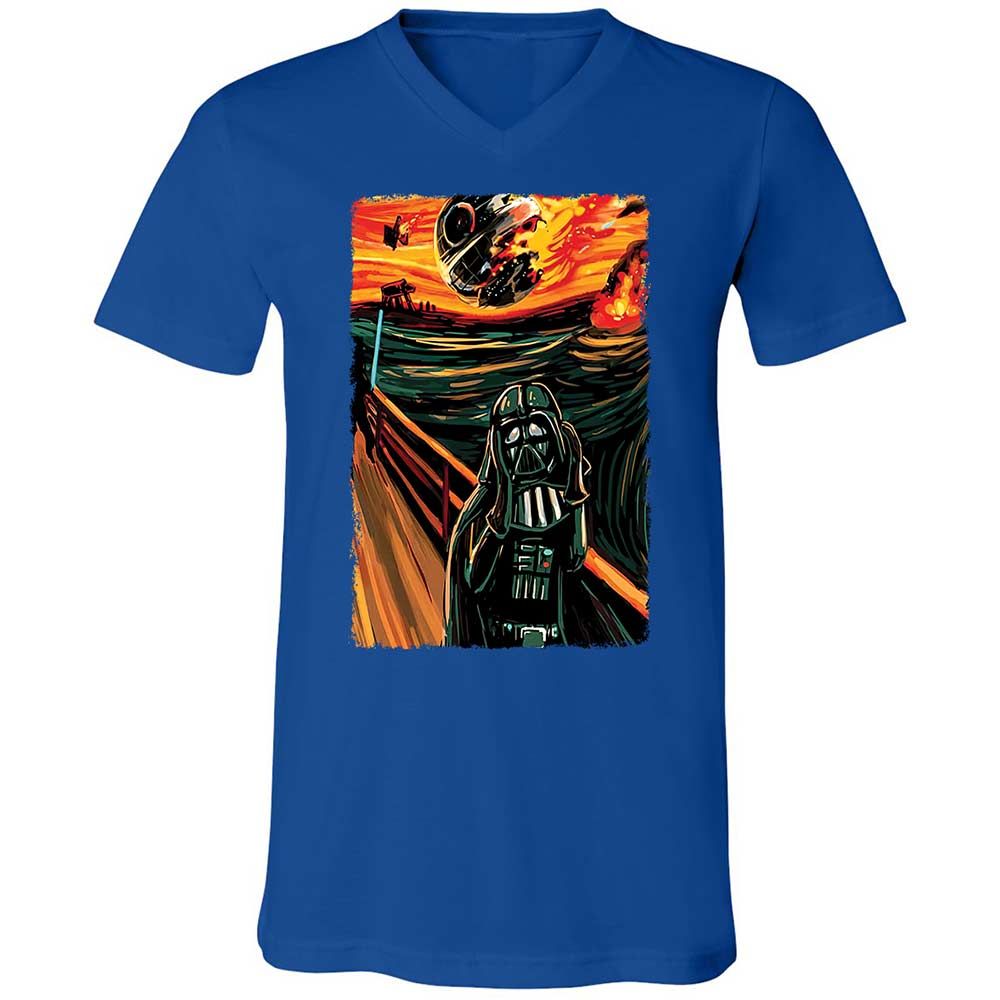 Unisex V-Neck T-Shirt - ELXAMP82 - True Royal - 4
