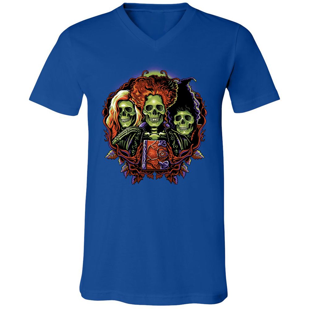 Unisex V-Neck T-Shirt - Y1WQCEKD - True Royal - 4