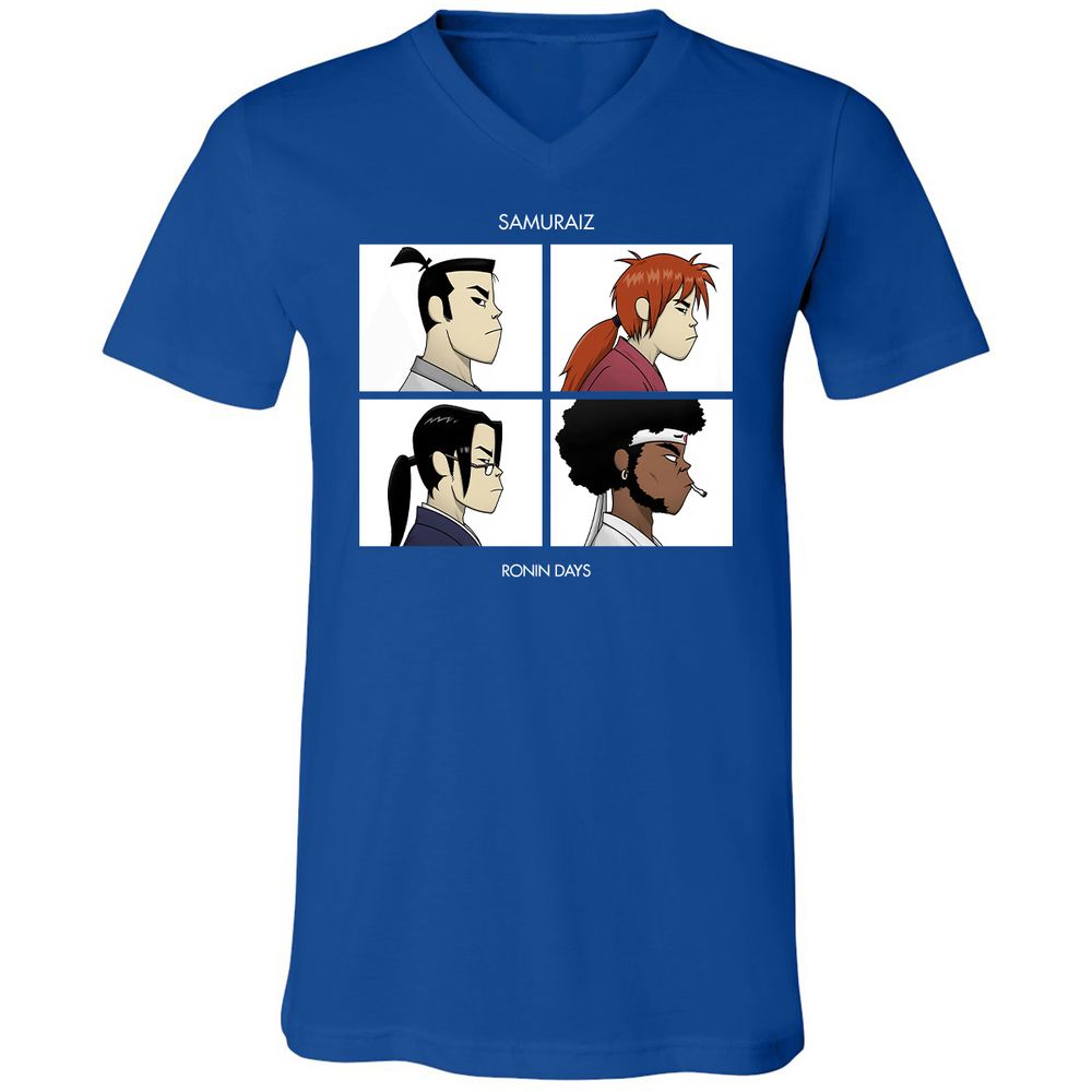 Unisex V-Neck T-Shirt - XFWR5DR4 - True Royal - 4