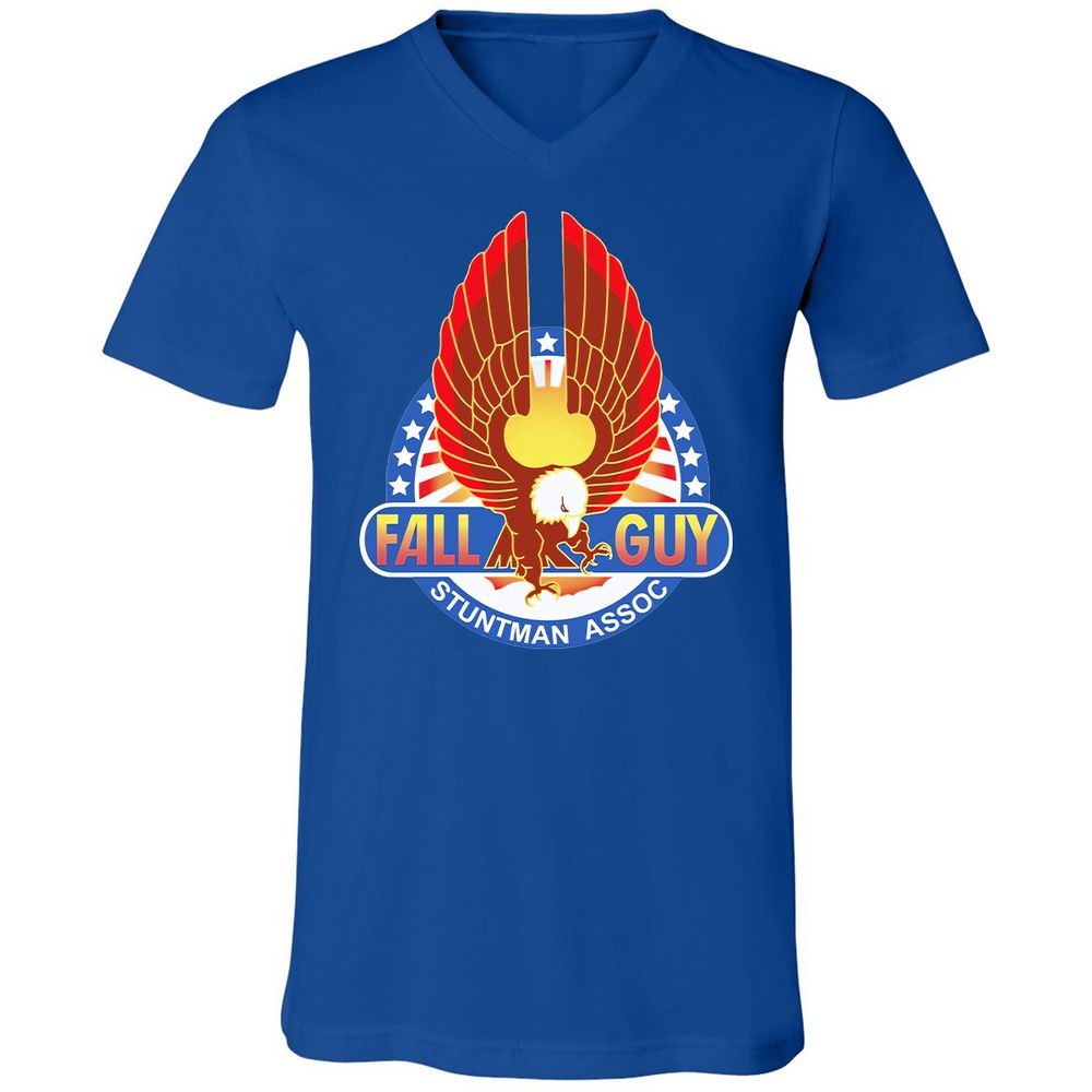 Unisex V-Neck T-Shirt - 9LQMVW6K - True Royal - 4
