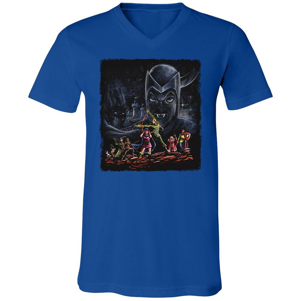 Unisex V-Neck T-Shirt - 3TBZGSVY - True Royal - 4