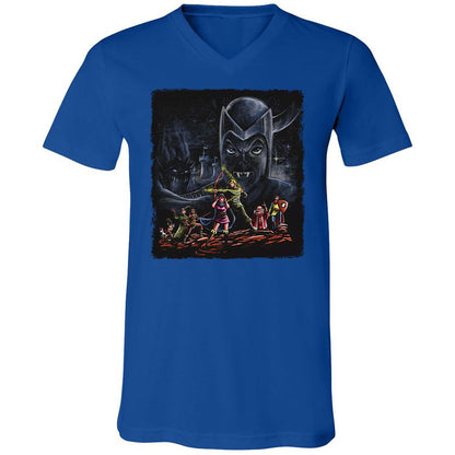 Unisex V-Neck T-Shirt - 3TBZGSVY - True Royal - 4