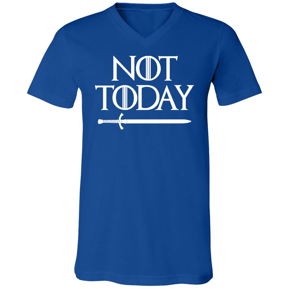 Unisex V-Neck T-Shirt - 6VK8F97Y - True Royal - 4