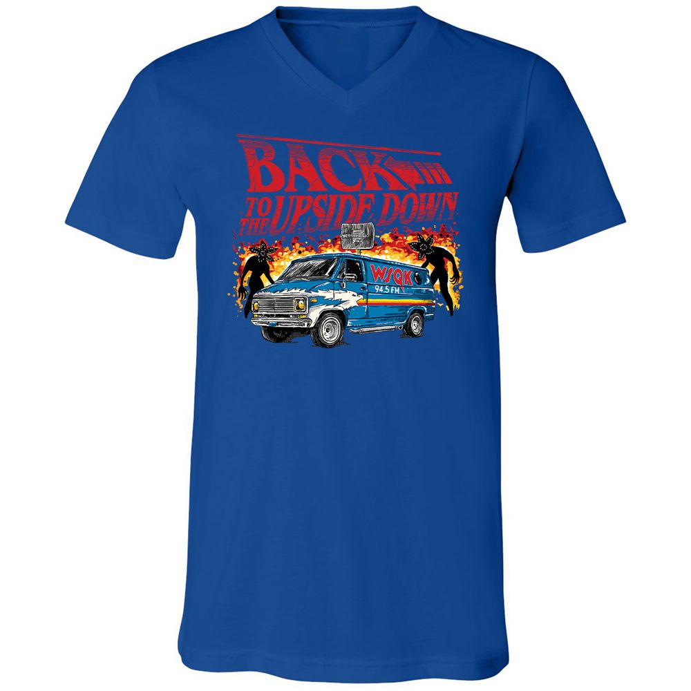 Unisex V-Neck T-Shirt - Z5DR4RDE - True Royal - 4