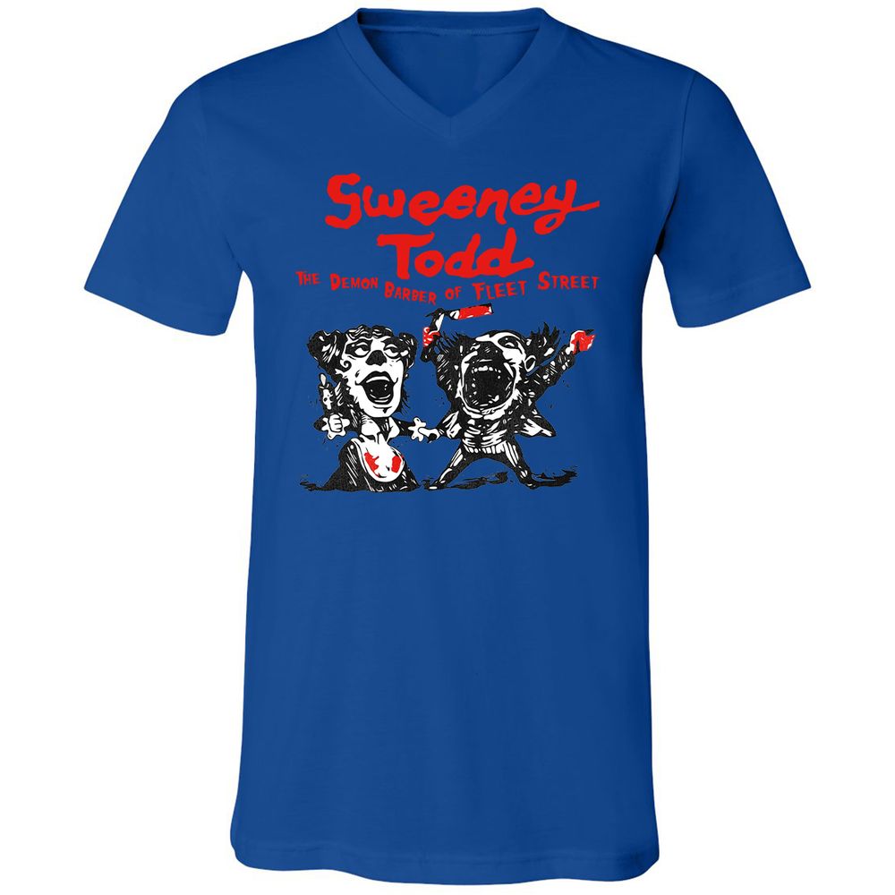 Unisex V-Neck T-Shirt - VVPKU66S - True Royal - 4