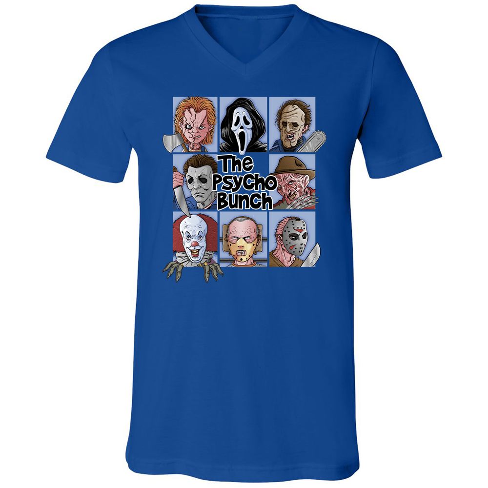Unisex V-Neck T-Shirt - J45317TE - True Royal - 4