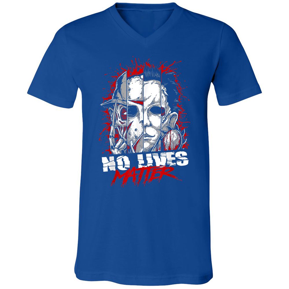 Unisex V-Neck T-Shirt - RLF9DXWE - True Royal - 4