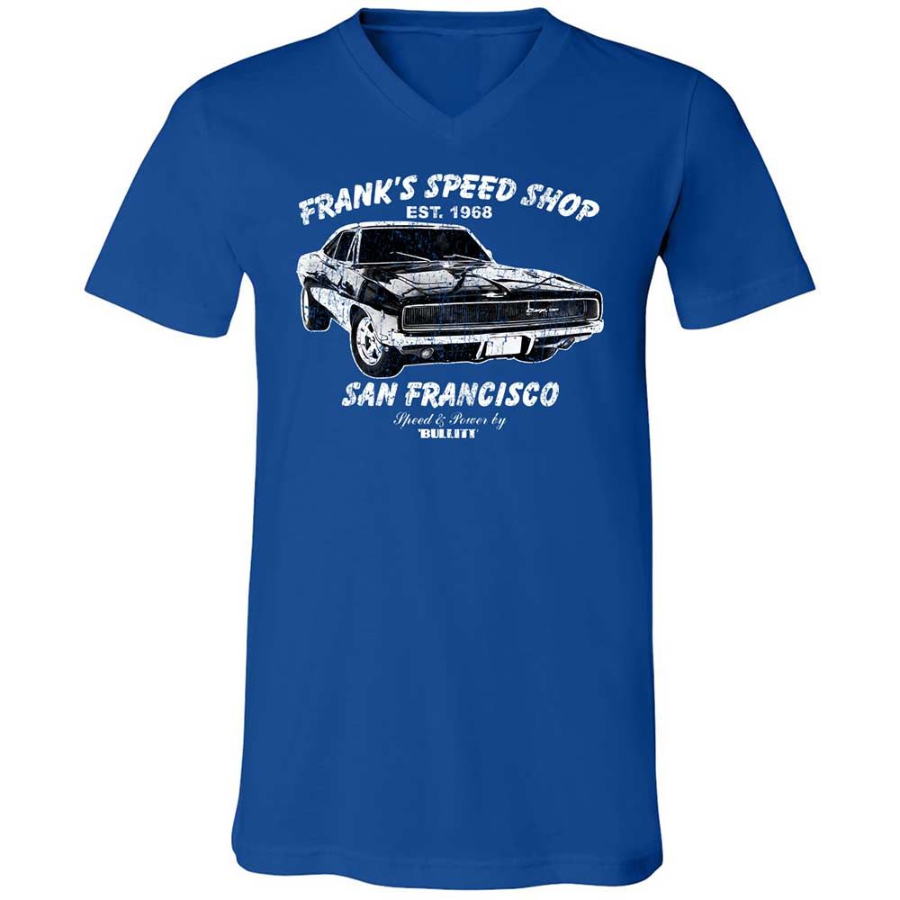 Unisex V-Neck T-Shirt - RE55QE9W - True Royal - 4
