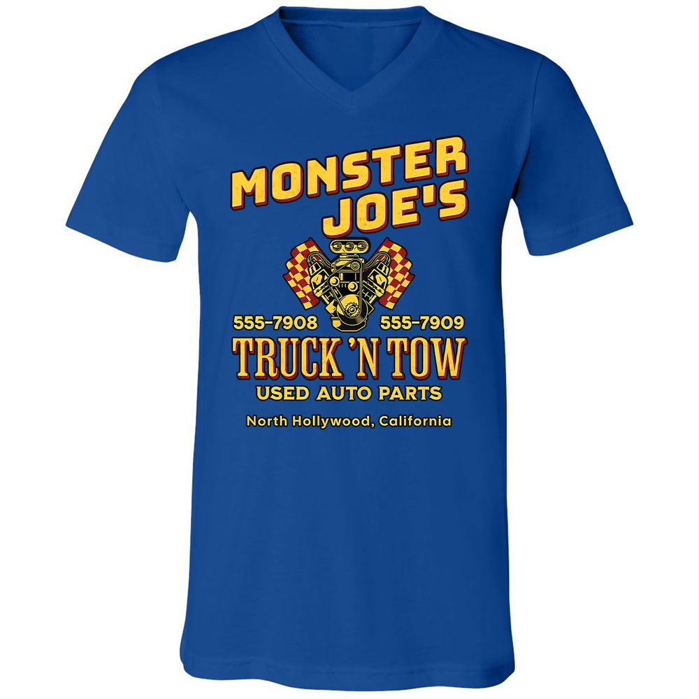 Unisex V-Neck T-Shirt - CDTQDTW2 - True Royal - 4