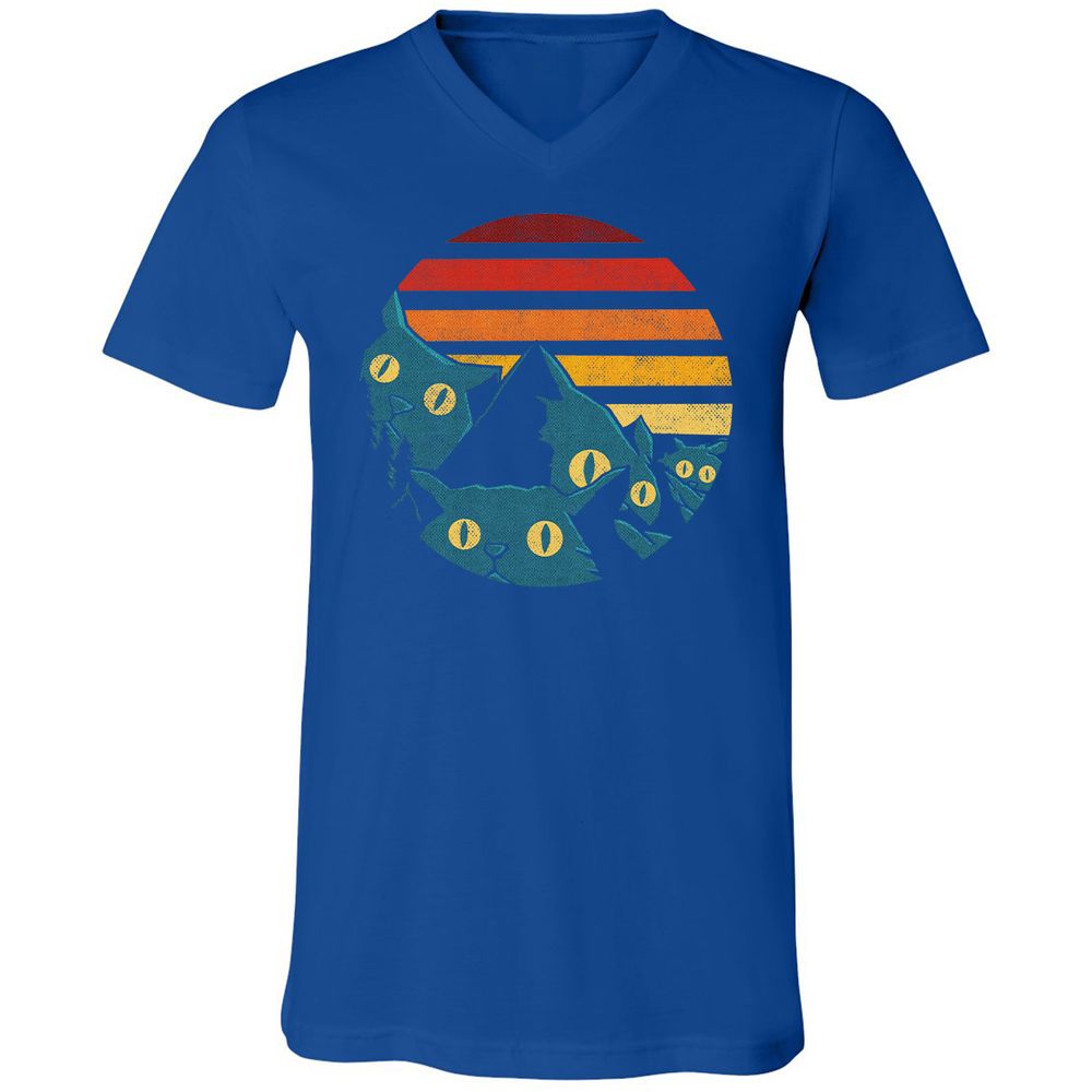 Unisex V-Neck T-Shirt - 599KYN6K - True Royal - 4